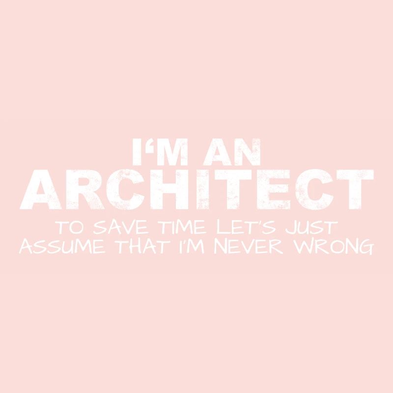 Architecte Never Wrong Save Time Funny