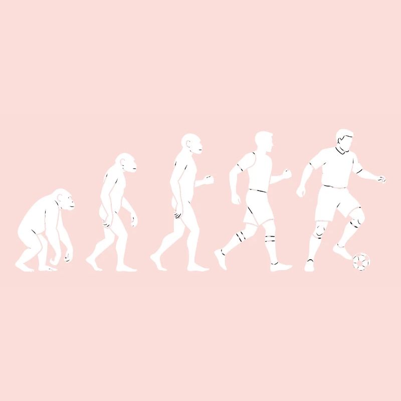 Evolution des Fußballspielers