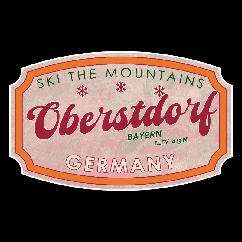 Oberstdorf Bavière Rétro Ski