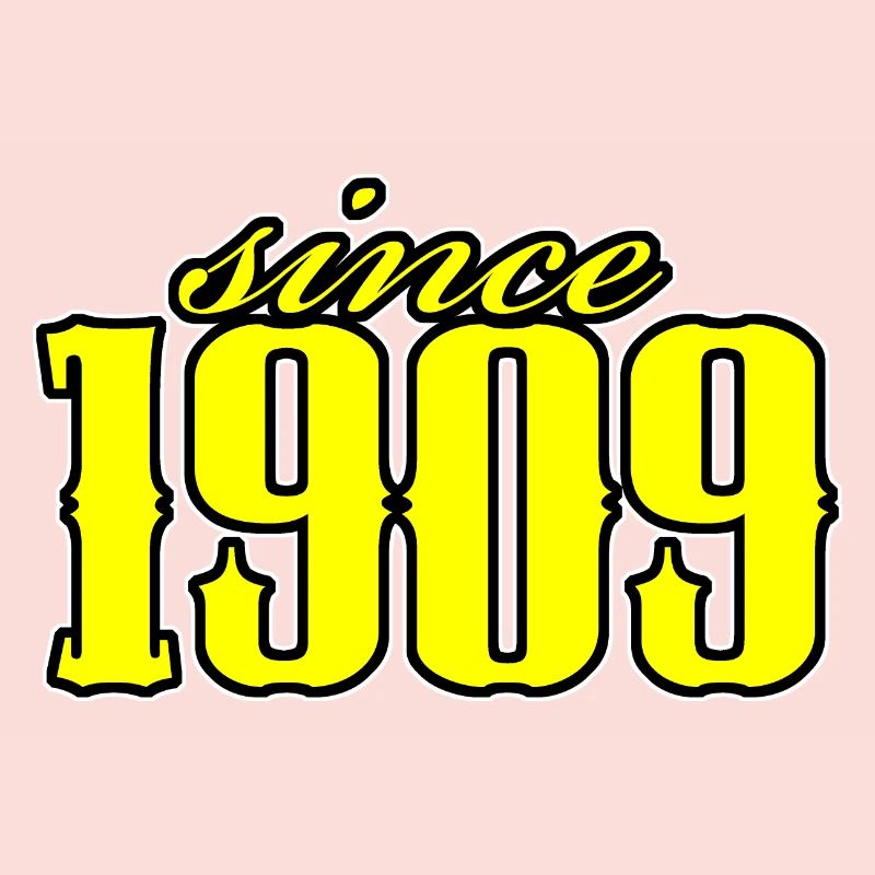 depuis 1909 (jaune)