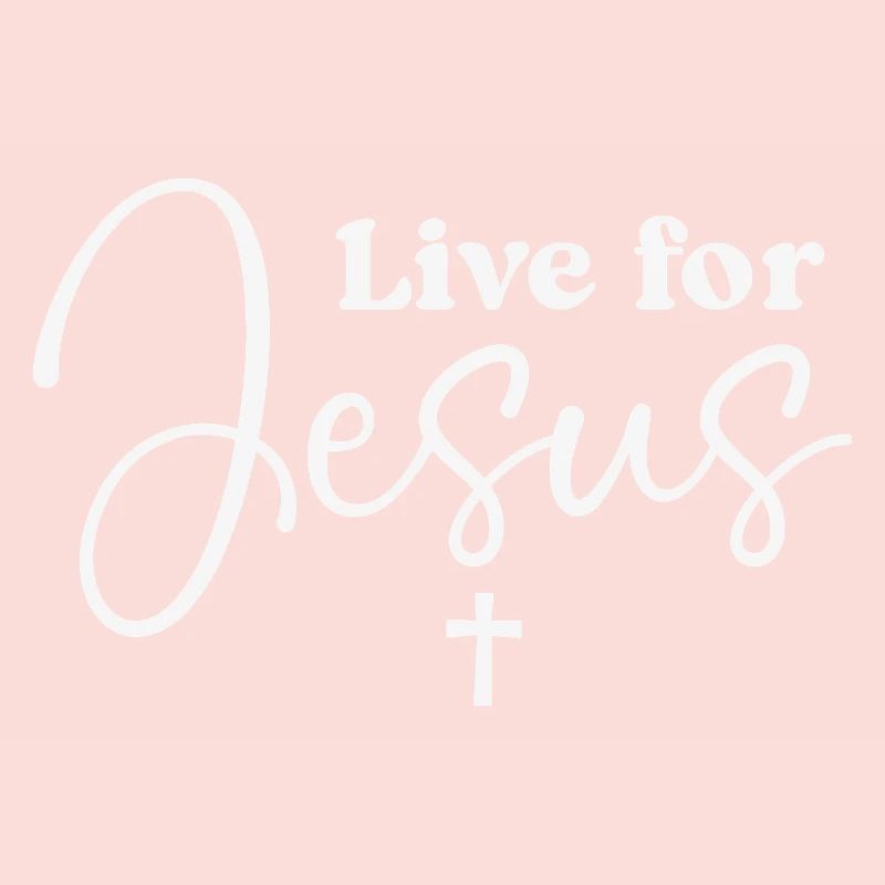 Live for Jesus Script Typography