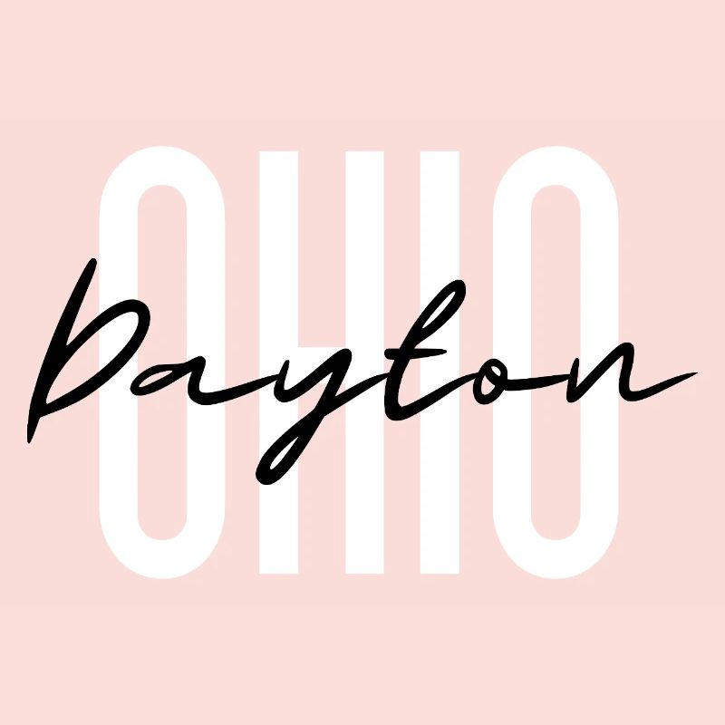 Ohio Script Overlay on Bold Block Letters