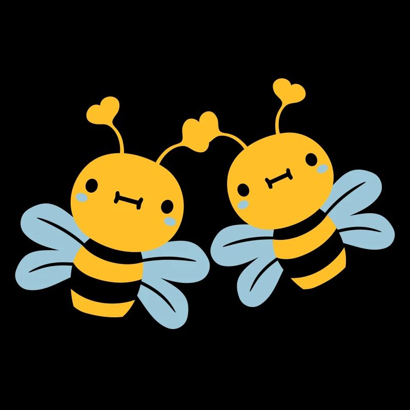 2 amis équipe couple mignons petits