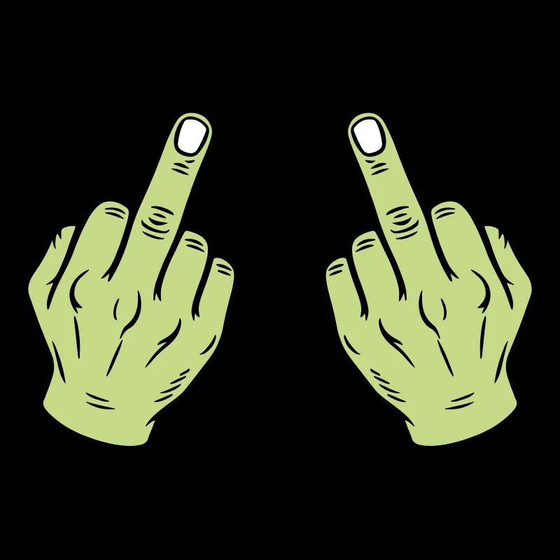 Mittelfinger Hand Frech