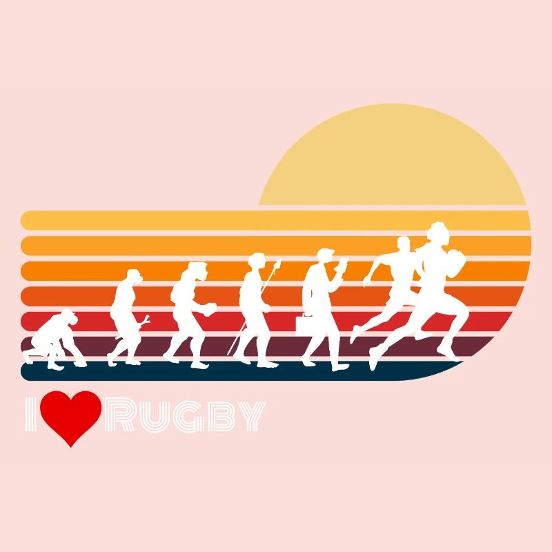 Rugby Retro Evolution Sunset