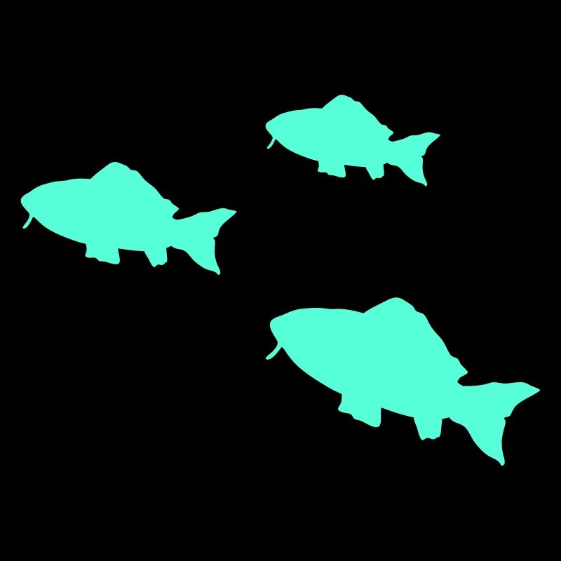 Neonfisch Silhouetten