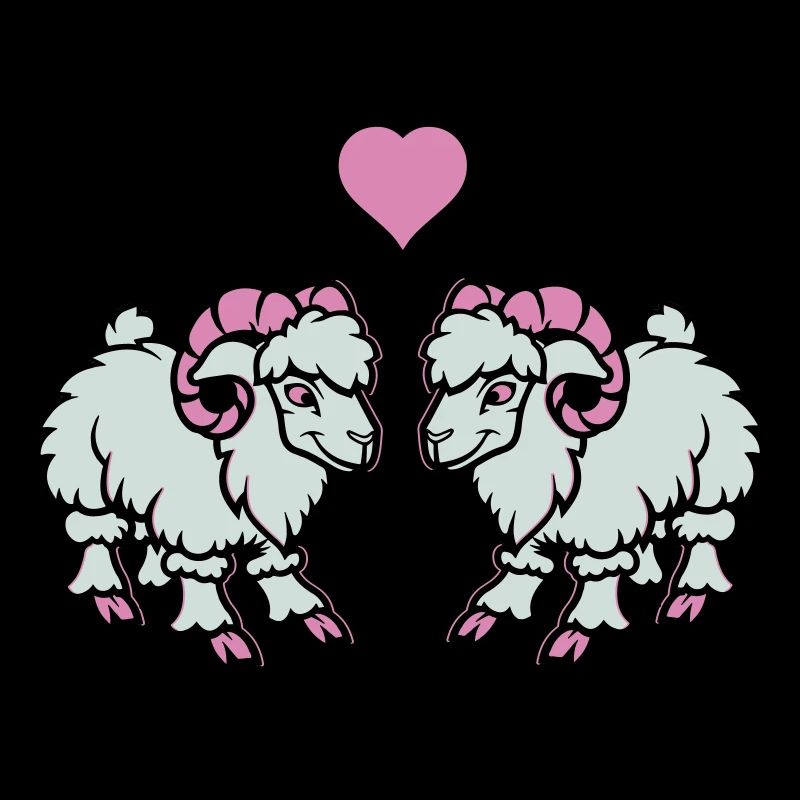 schaf comic widder love