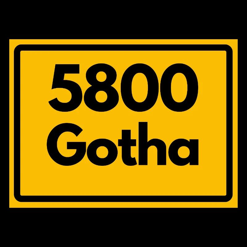 OLD POSTCODE 5800 GOTHA HEIMATSTOLZ ORIGINAL