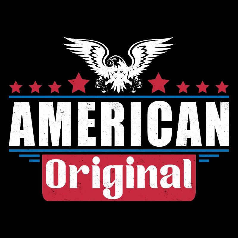 Patriotic Eagle American Flag Design
