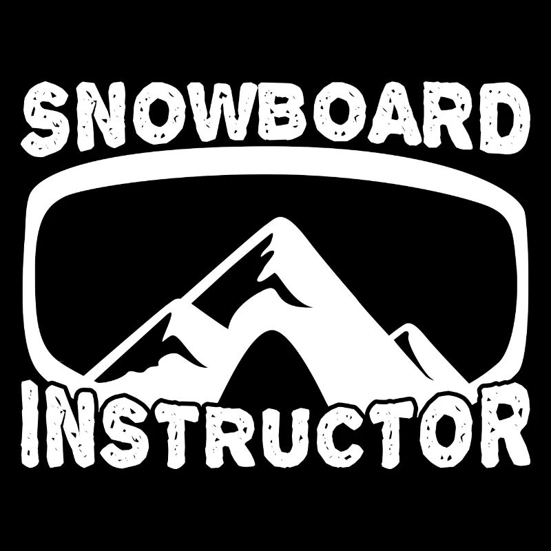 Lustiger Snowboard Lehrer