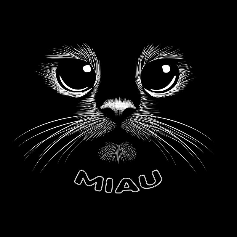 Mignon visage de chat - MIAOU