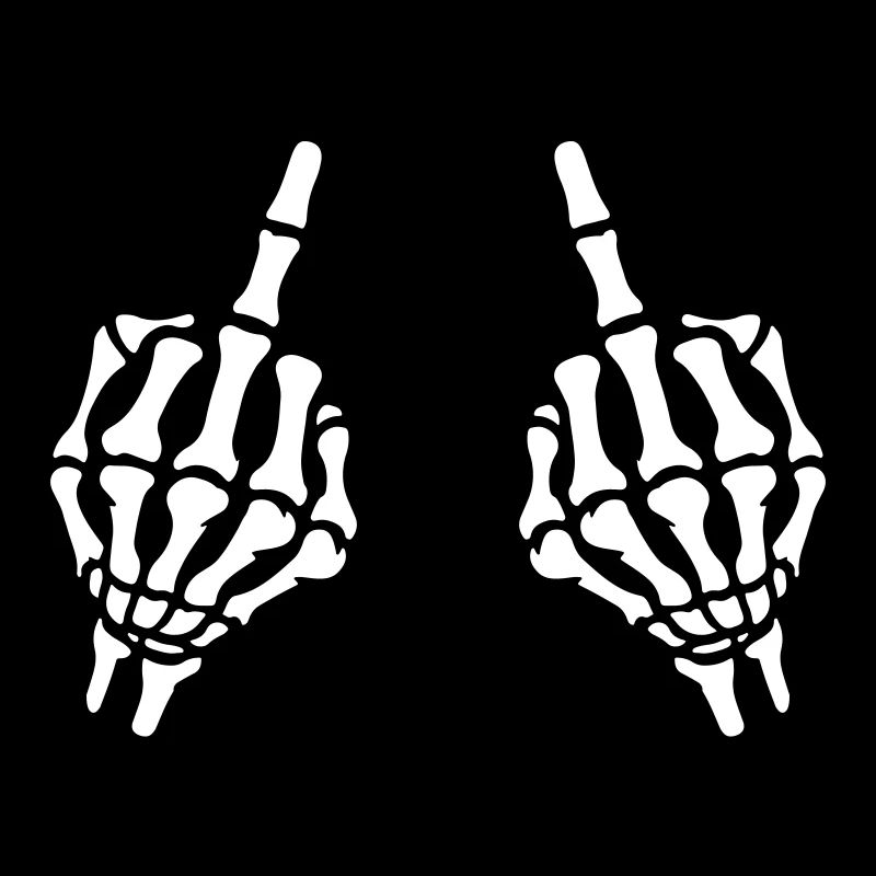 Mittelfinger Hand Skelett