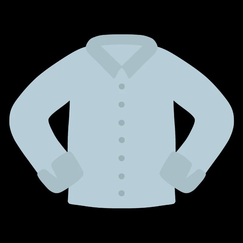 Azure Buttoned Shirt Graphic