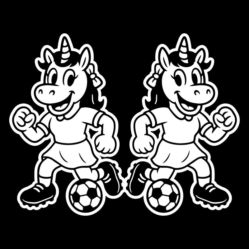 Fussball Einhorn Lustig