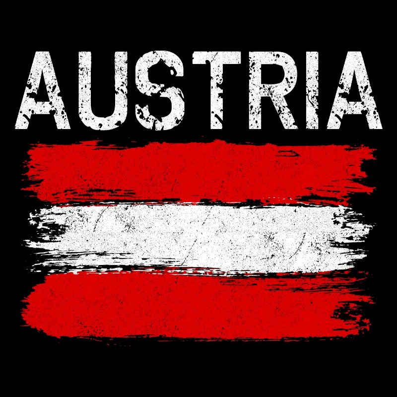 Austria Brushed Flag Graphic