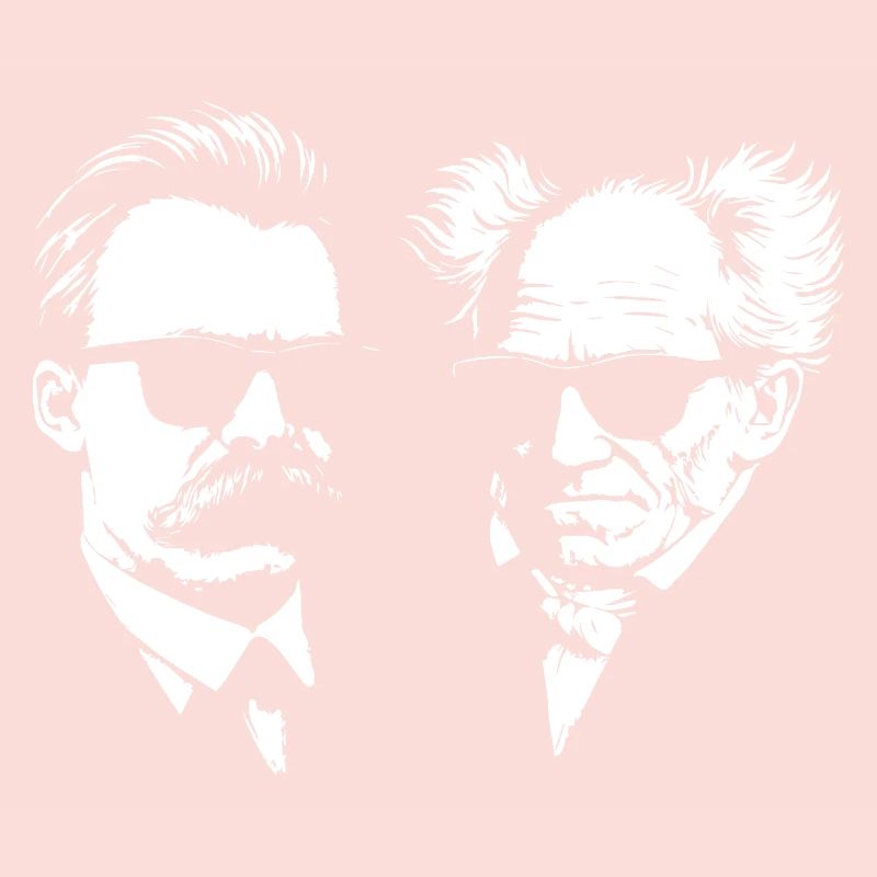 Die deutschen Philosophen Nietzsche und Schopenhhauer
