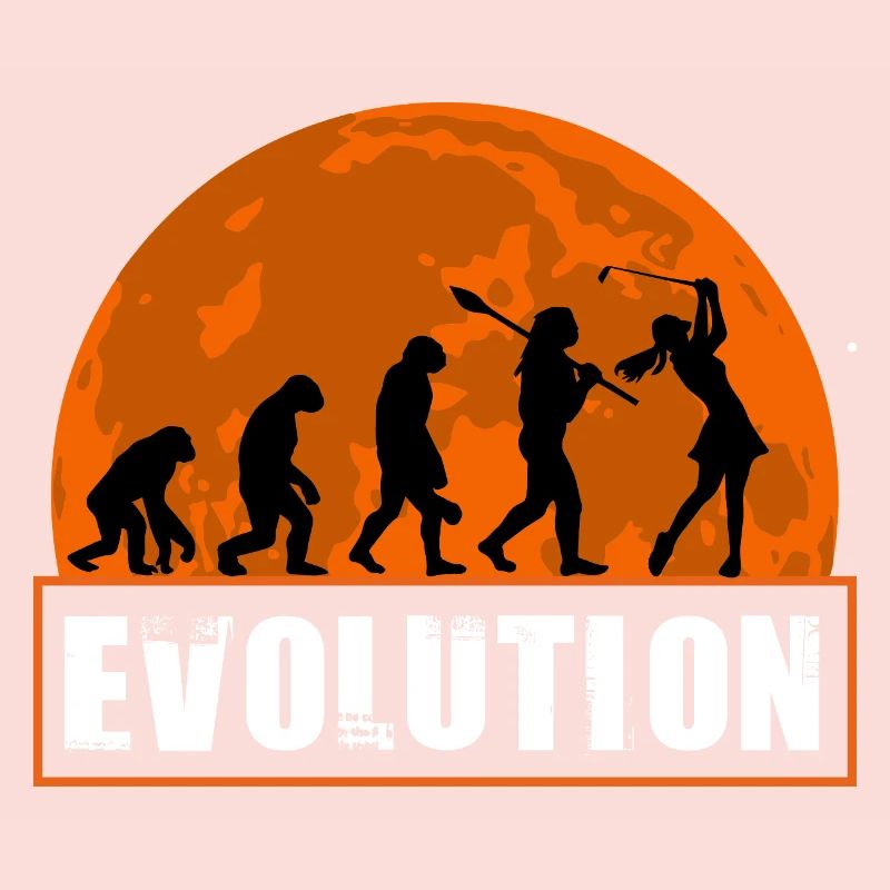 Évolution du golf, fille golfeuse Joueuse de golf cadeau