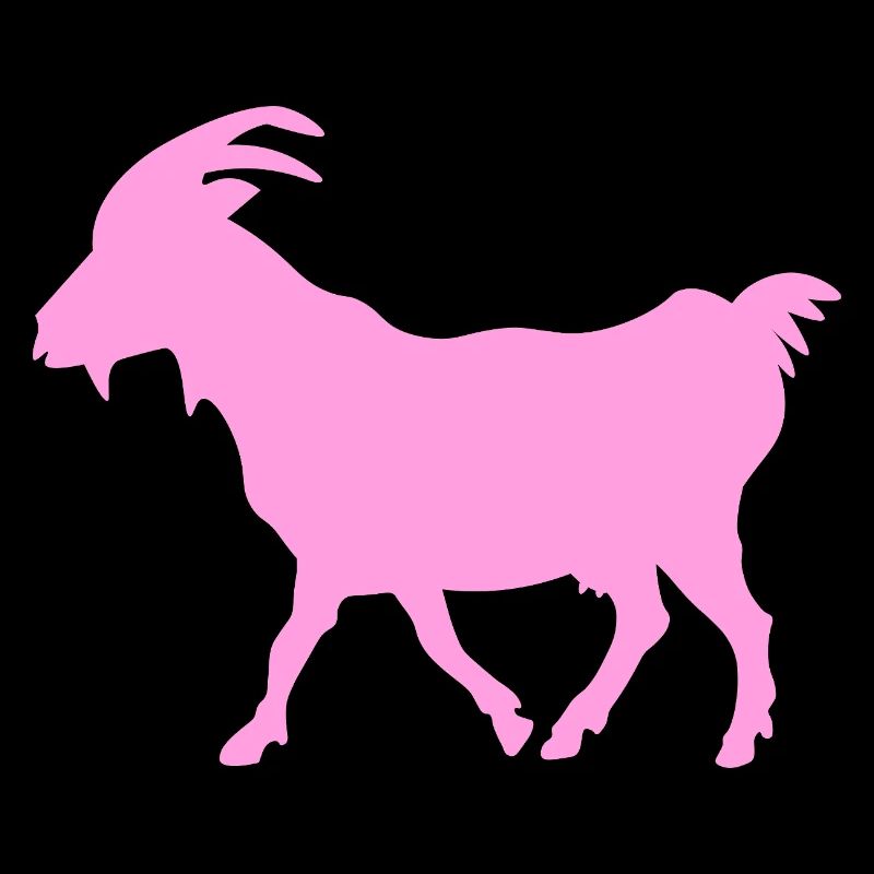 Ziege rosa G.O.A.T.