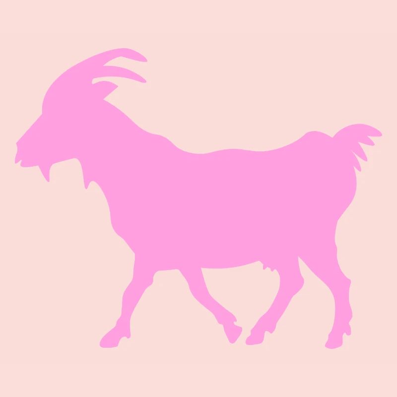 Ziege rosa G.O.A.T.