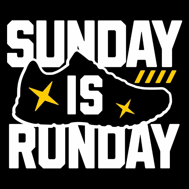 Graphique de baskets Sunday Run Day