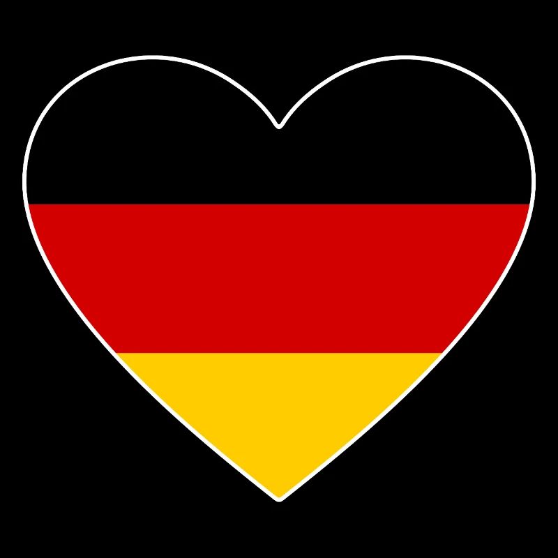 Drapeau du cœur Allemagne