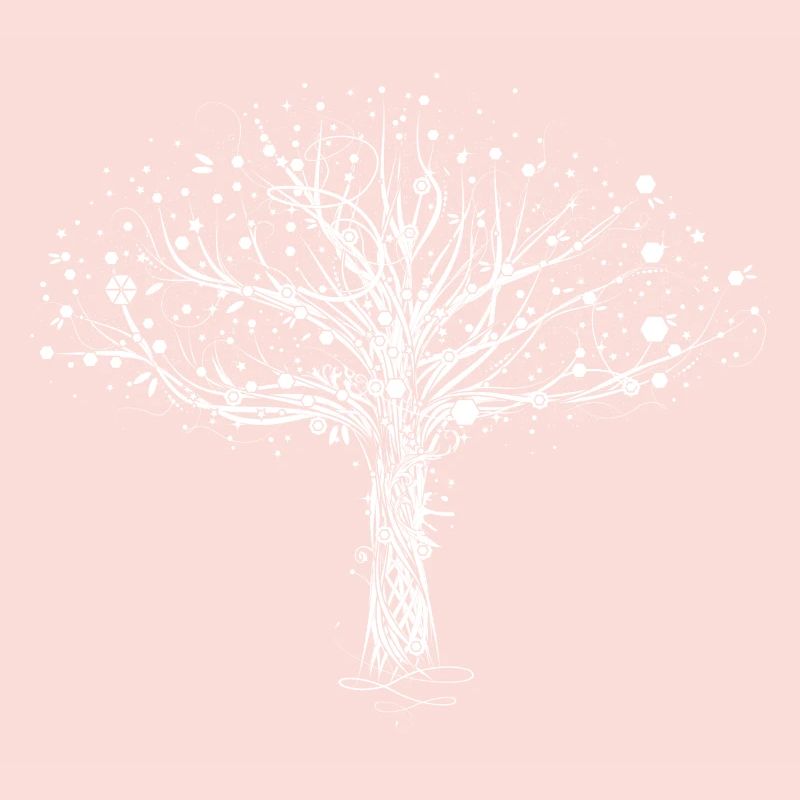 A white tree
