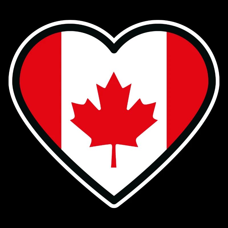 kanada flagge herz