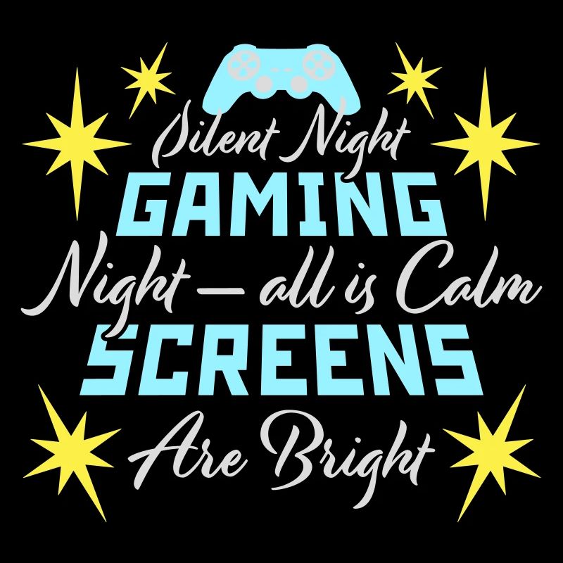 Silent Night Gaming Night All Calm Screens Bright