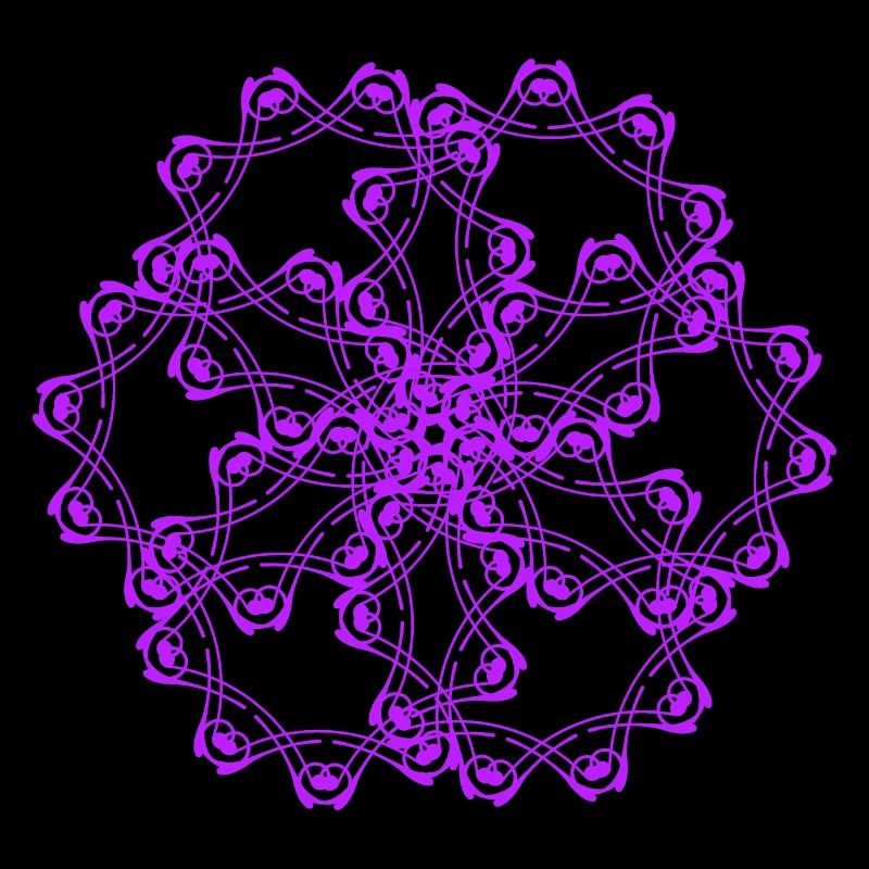 Random patterns circled