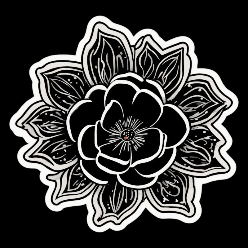 La beauté et le charme d’une fleur monochrome