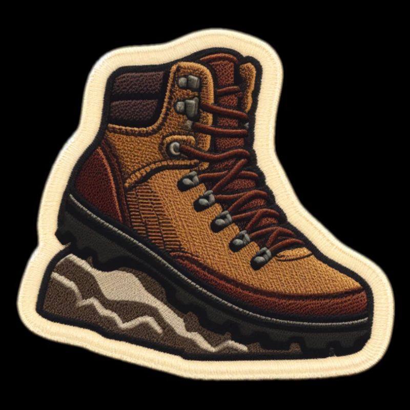 Wanderstiefel Patchstickerei
