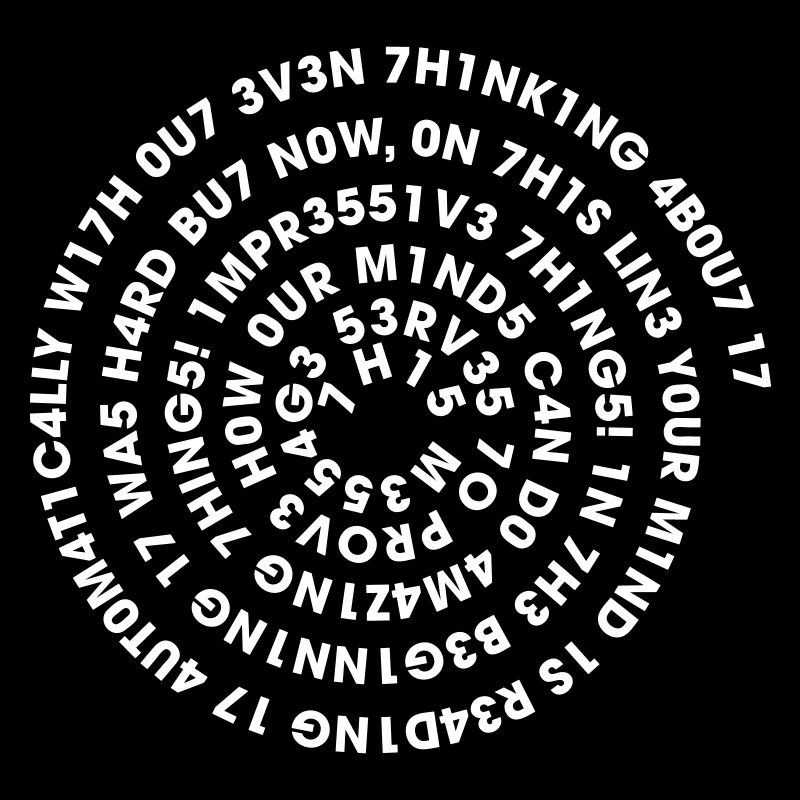 Leetspeak Spirale – Nerd Code 1337 Geek Design