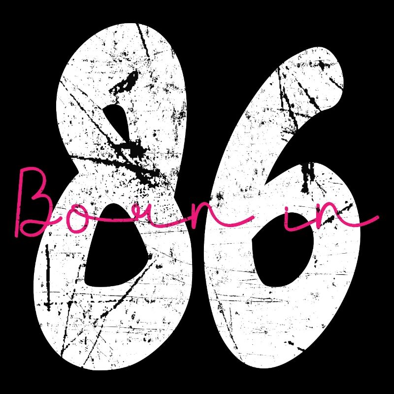 Born in 86 Neon Retro
