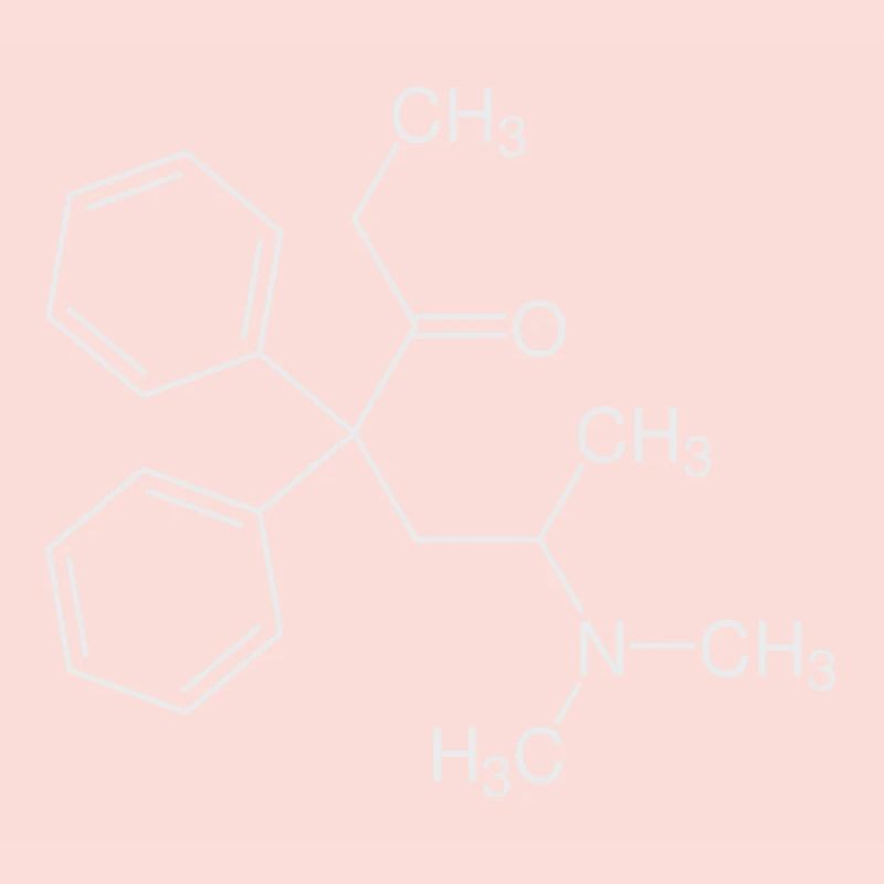 Methadone structural formula