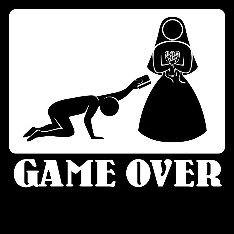 Game Over Wedding Statement Funny JGA Polterer