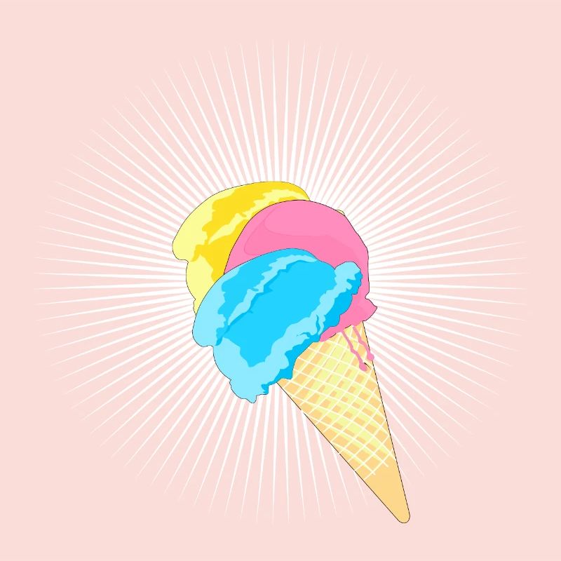 Cornet de crème glacée cornet de crème glacée molle de la crème glacée