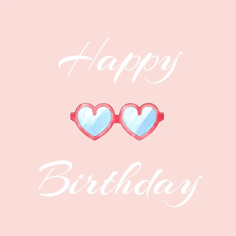 Joyeux anniversaire Conception de lunettes de soleil