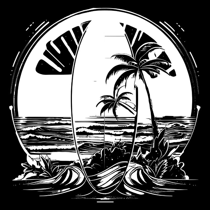 Illustration de surf