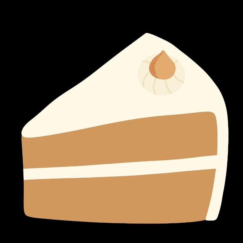 Nut Cake Slice Design