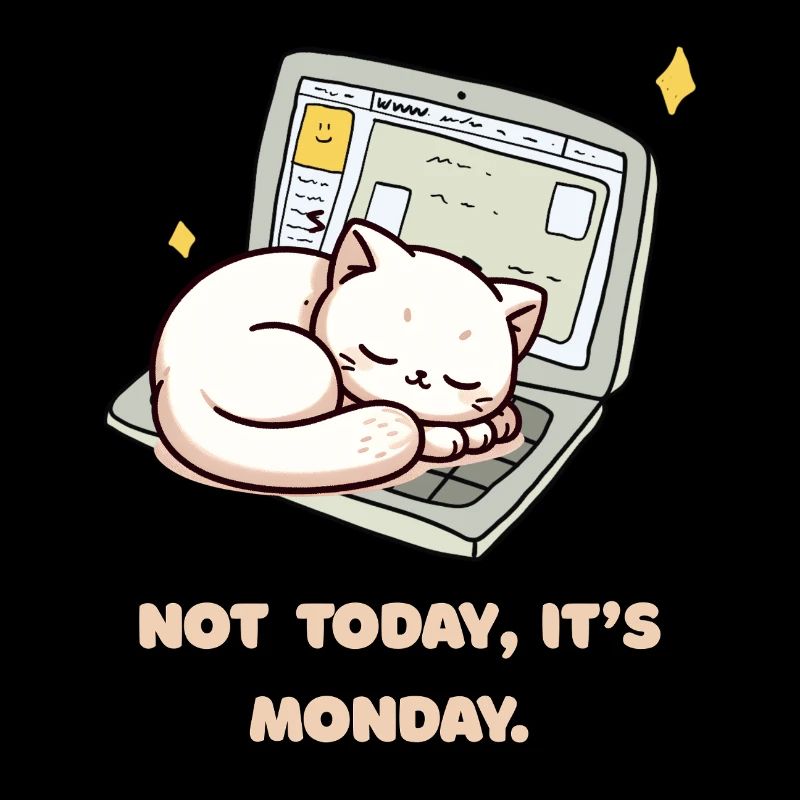 Not today, it's Monday design for Monday grouches