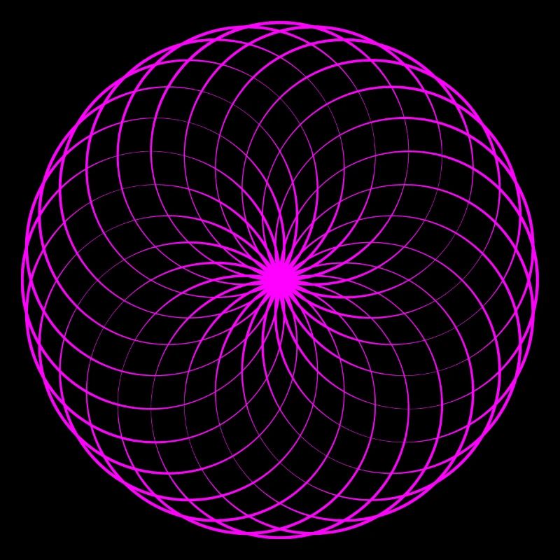 Neon spiral net torus