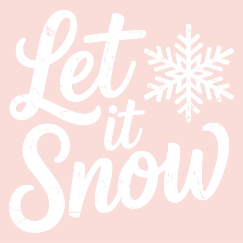 Flocon de neige de Noël Let It Snow