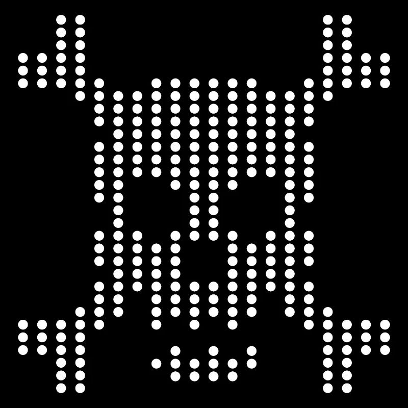 Dotted Skull Halftone