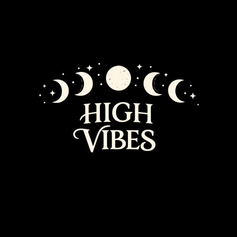 High Vibes Moon Phases Pattern