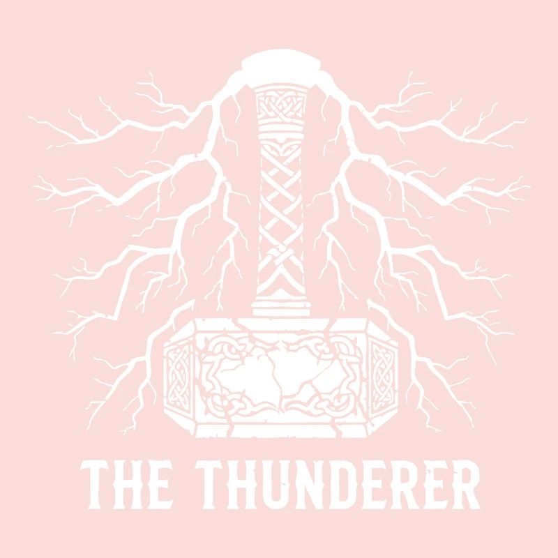 Der Donnerer Thors Hammer Mjölnir Blitz