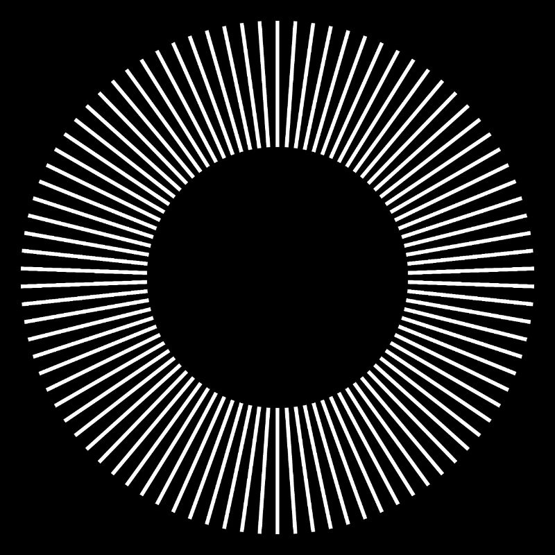 Geometric Sunburst Ring Pattern