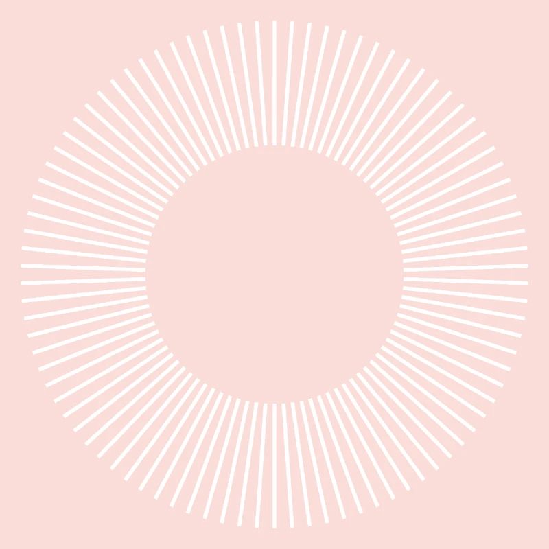 Geometric Sunburst Ring Pattern
