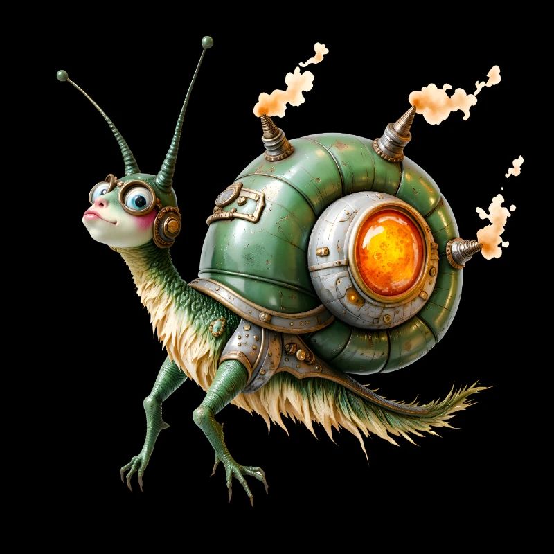 Réacteur d’escargot steampunk