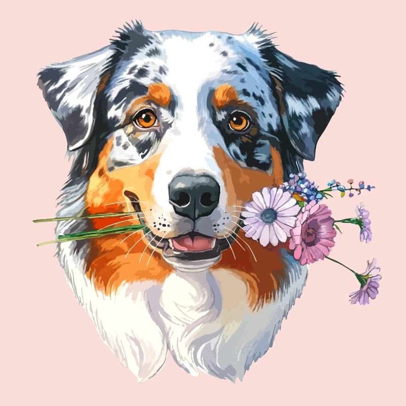 aussie aux fleurs