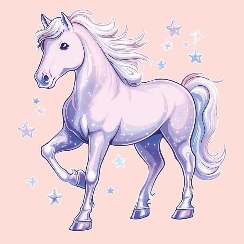 Cheval avec des étoiles
